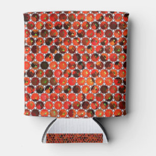 Enfriador De Latas Dibujo del patrón de manzanas