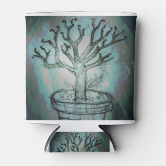 Enfriador De Latas dibujo del yaei del árbol bonsai muerto