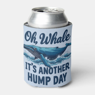 Enfriador De Latas Dibujo divertido de ballena con juego de palabras