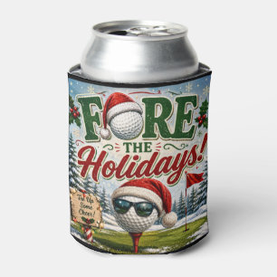 Enfriador De Latas Dicho divertido de golf de Navidad para golfista