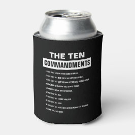 Enfriador De Latas Diez mandamientos Verso religioso cristiano de la