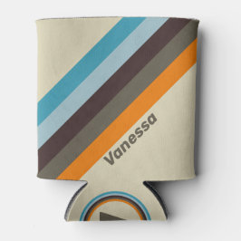 Enfriador De Latas Digitalis Rust Stripes con Nombre