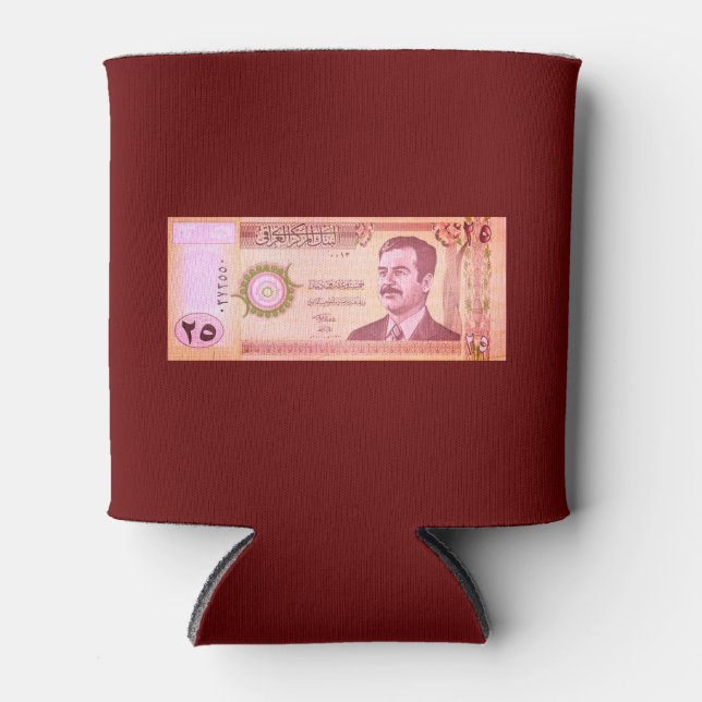 Enfriador De Latas Dinar iraquí con Saddam Hussein (Anverso)