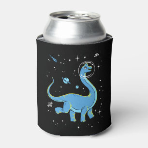 Enfriador De Latas Dinos De Brachiosauro Azul En El Espacio