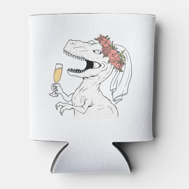 Enfriador De Latas Dinosaur Bride Beer Cooler (Anverso)