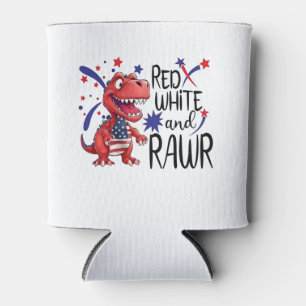 Enfriador De Latas Dinosaurio de los Rawr Blancos Occidentales