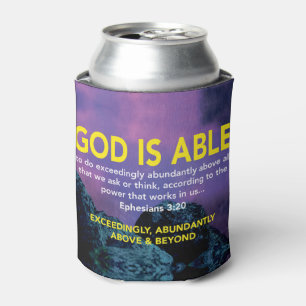Enfriador De Latas DIOS cristiano inspirador ES CAPAZ