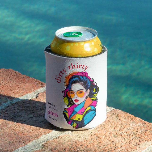 Enfriador De Latas Dirty Treinta Birthday Party (Piscina in situ)