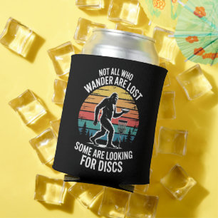 Enfriador De Latas Disco de Golf Divertido Bigfoot Golfista Vintage F