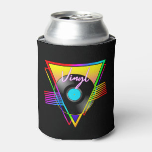Enfriador De Latas Disco de Música de Vinilo Colorido Arcoíris Retro