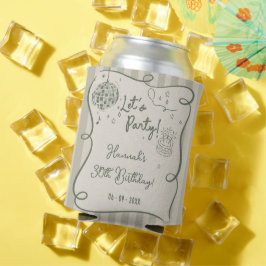 Enfriador De Latas Discoteca Mano caprichosa 30 cumpleaños