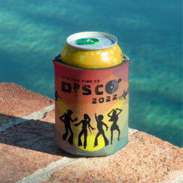 Enfriador De Latas Discoteca, pista de baile, retro, multicolor