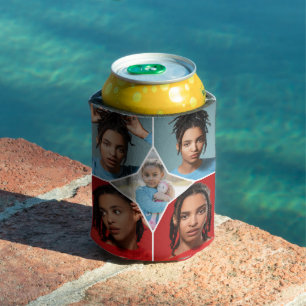 Enfriador De Latas Diseña tu propio collage de 5 fotos