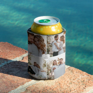 Enfriador De Latas Diseñar tu propia fotografía del Collage de amor