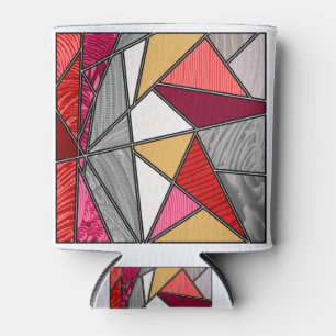 Enfriador De Latas Diseño abstracto de franjas arcoiris