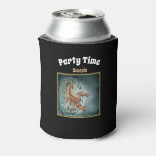 Enfriador De Latas Diseño Astrología Escorpio Zodiaco