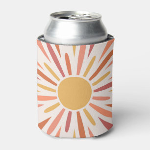 Enfriador De Latas Diseño colorido de estilo retro para el sol