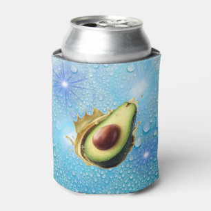 Enfriador De Latas Diseño de Aguacate Fresco y Verano Tropical