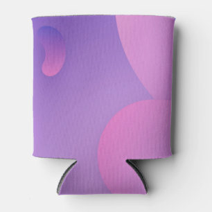 Enfriador De Latas Diseño de arte abstracto púrpura
