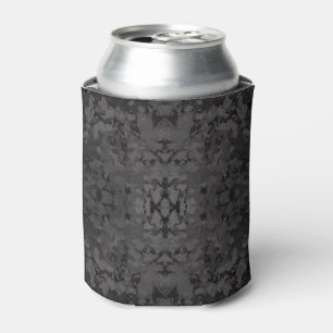 Enfriador De Latas Diseño de arte gráfico abstracto en negro y gris