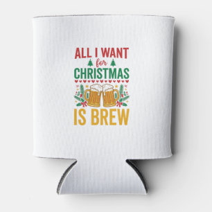 Enfriador De Latas Diseño de Bebida Navideña Christmas Brew