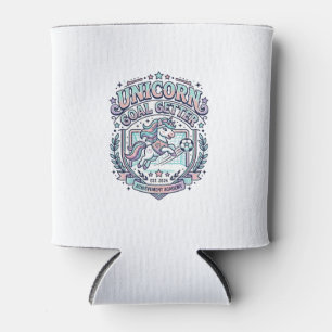Enfriador De Latas Diseño de camiseta gráfica retro de Unicorn Goal G