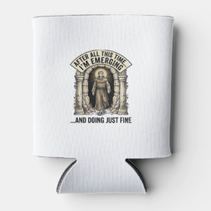 Enfriador De Latas Diseño de camiseta gráfico de grabado de humor de