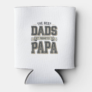 Enfriador De Latas Diseño de camiseta Vintage Best Dads Promoted To P
