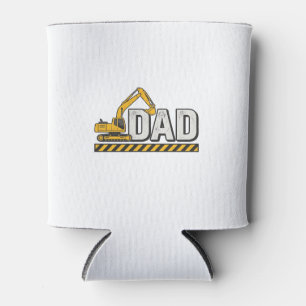 Enfriador De Latas Diseño de camiseta vintage de excavadora para papá