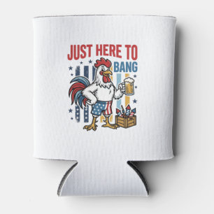 Enfriador De Latas Diseño de camiseta vintage de fuegos artificiales