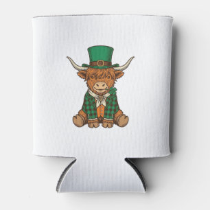 Enfriador De Latas Diseño de camiseta vintage de trébol irlandés de v