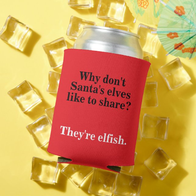 Enfriador De Latas Diseño de Chiste para navidades (Verano in situ)