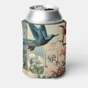 Enfriador De Latas Diseño de collage de estilo botánico