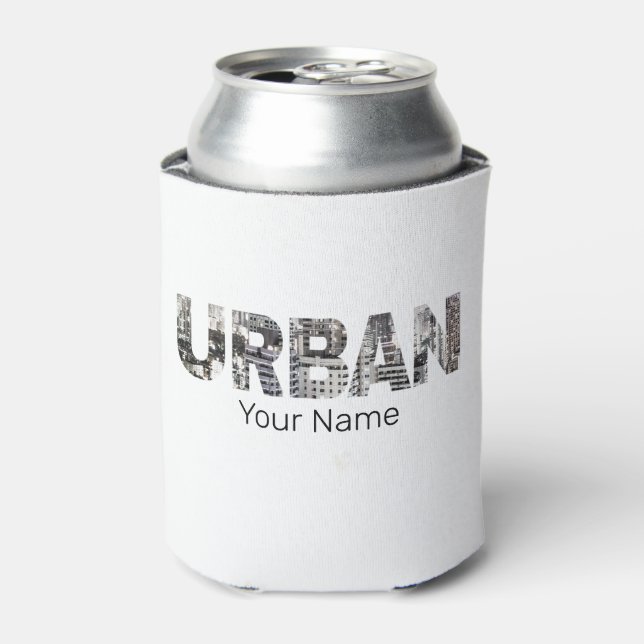 Enfriador De Latas Diseño de cosecha de capital urbano en urbanizació (Lata Anverso)