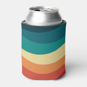 Enfriador De Latas Diseño de curvas de estilo retro coloridas