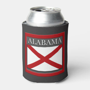 Enfriador De Latas Diseño de la bandera de Alabama
