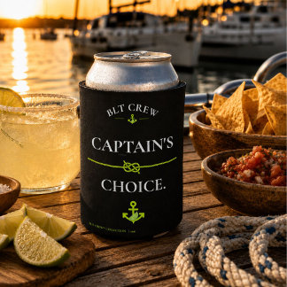 Enfriador De Latas Diseño de navegación Capitán BLT Crew