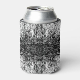 Enfriador De Latas Diseño de patrón de foto en blanco y negro de cort