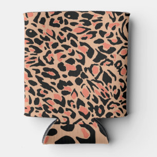 Enfriador De Latas Diseño de patrones de leopardo de época