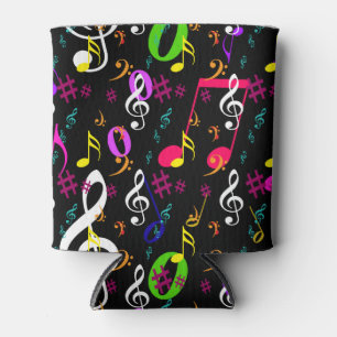 Enfriador De Latas Diseño de patrones de símbolos musicales