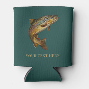 Enfriador De Latas Diseño de pesca de trucha personalizado para amant