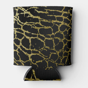 Enfriador De Latas Diseño de Poster de textura de marmol dorado