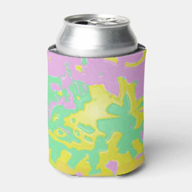Enfriador De Latas Diseño de primavera (Lata Anverso)