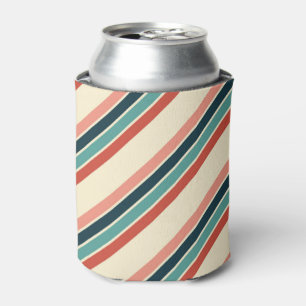 Enfriador De Latas Diseño de rayas diagonales multicolores