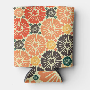 Enfriador De Latas Diseño de tapiz Art Nouveau Retro.