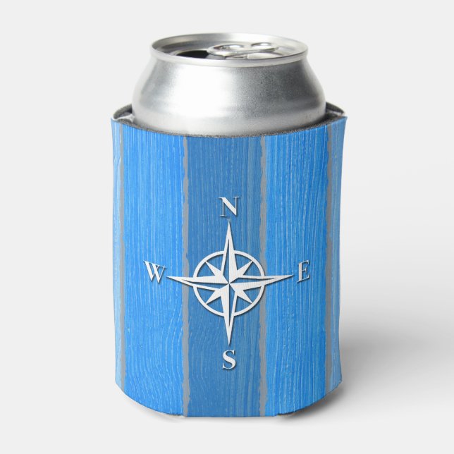 Enfriador De Latas Diseño de temática náutica (Lata Anverso)