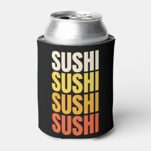 Enfriador De Latas Diseño de texto de sushi