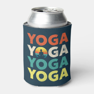 Enfriador De Latas Diseño de texto de yoga