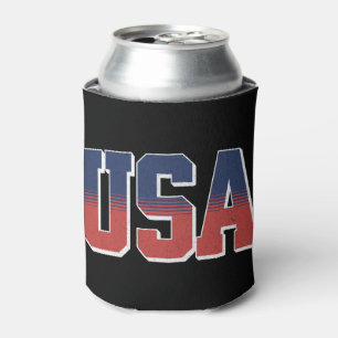 Enfriador De Latas Diseño de texto grueso de EE.UU.