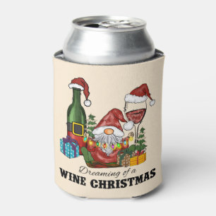 Enfriador De Latas Diseño de vacaciones de Gnome Escandinavo